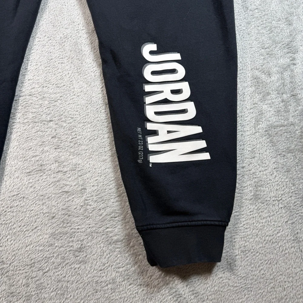 Nike Jordan Flight MVP HBR Fleece Sweatpants Mens Large Black Jumpman DV7596